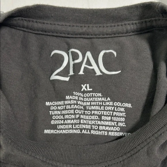 Gray Short Sleeve Tee with Striking Graphic - Picture 2 of 2